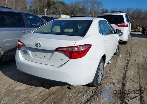 2018 Toyota Corolla Le from USA, damaged, VIN 2T1BURHE3JC038623